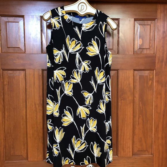 Apt 9 Dress w/Pops of Golden Yellow - Picture 2 of 6